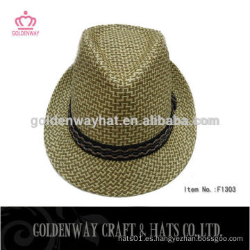 Fieltro de lana de color rosa sombrero fedora sombrero de sombrero de paja amarillo sombreros de paja baratos